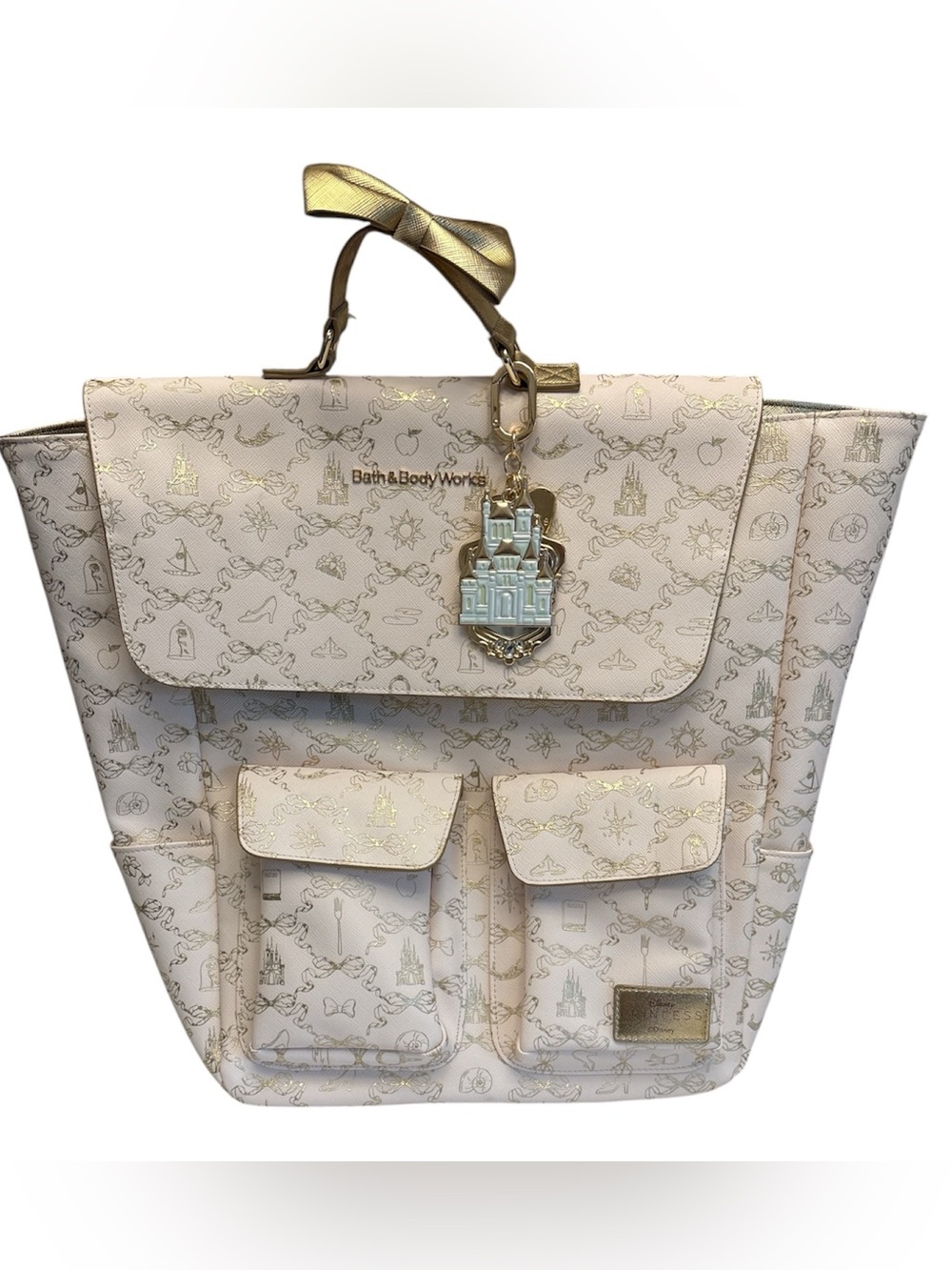 Bath & Body Works Disney Princess collab back pack multiple pockets handle NWOT